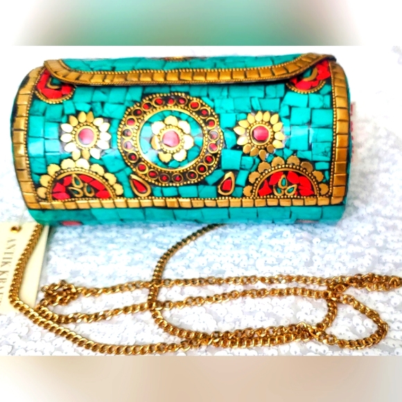 Antik Kraft Handbags - Antik Kraft Mosaic Clutch